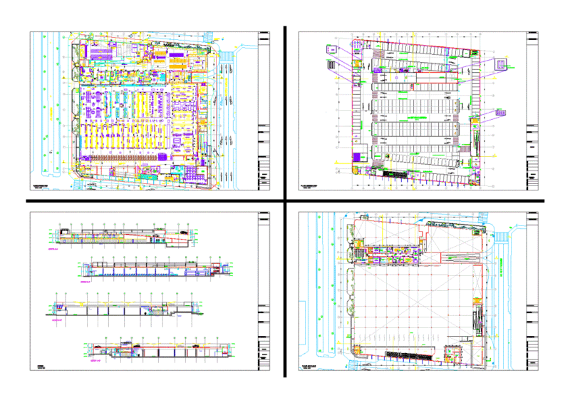 Mall DWG Section for AutoCAD