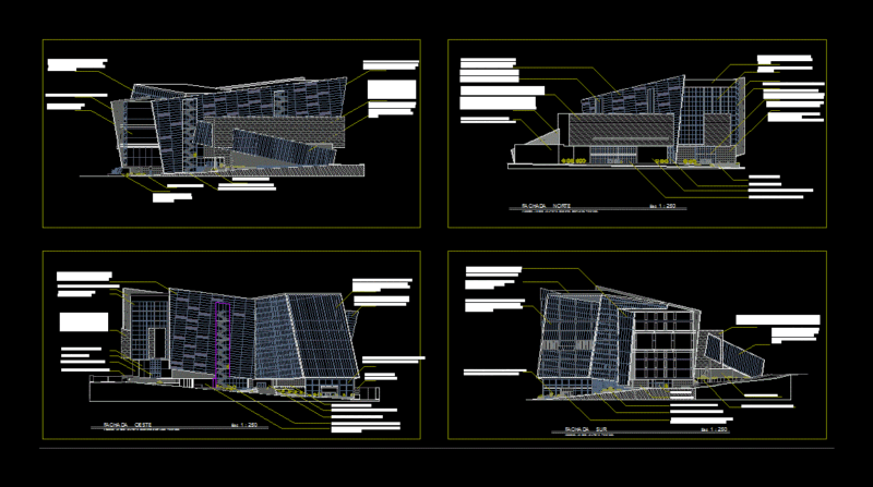 Mall Front DWG Full Project for AutoCAD
