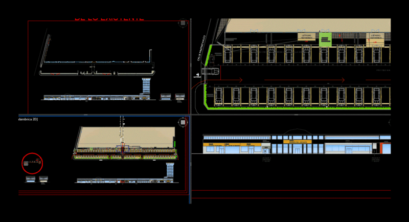 Mall Parking DWG Block for AutoCAD
