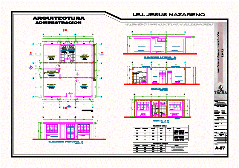 Management Architecture Architecture DWG Full Project for AutoCAD
