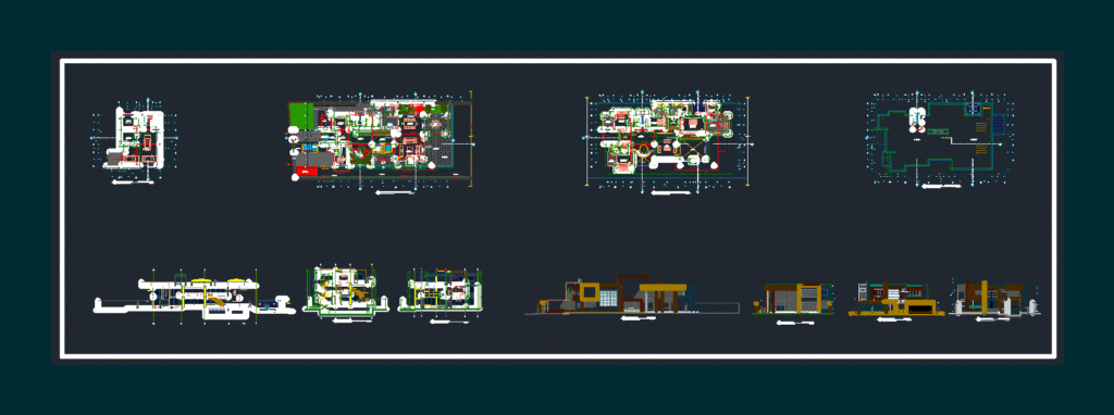 Mansion DWG Block for AutoCAD