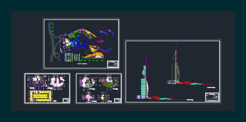 Marina Tower DWG Block for AutoCAD