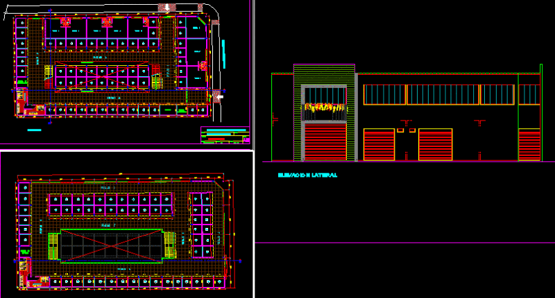 Market Architecture DWG Block for AutoCAD