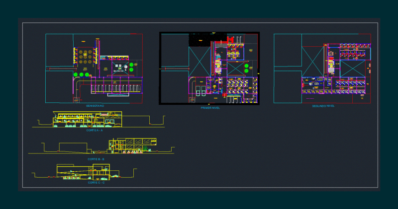 Market DWG Block for AutoCAD