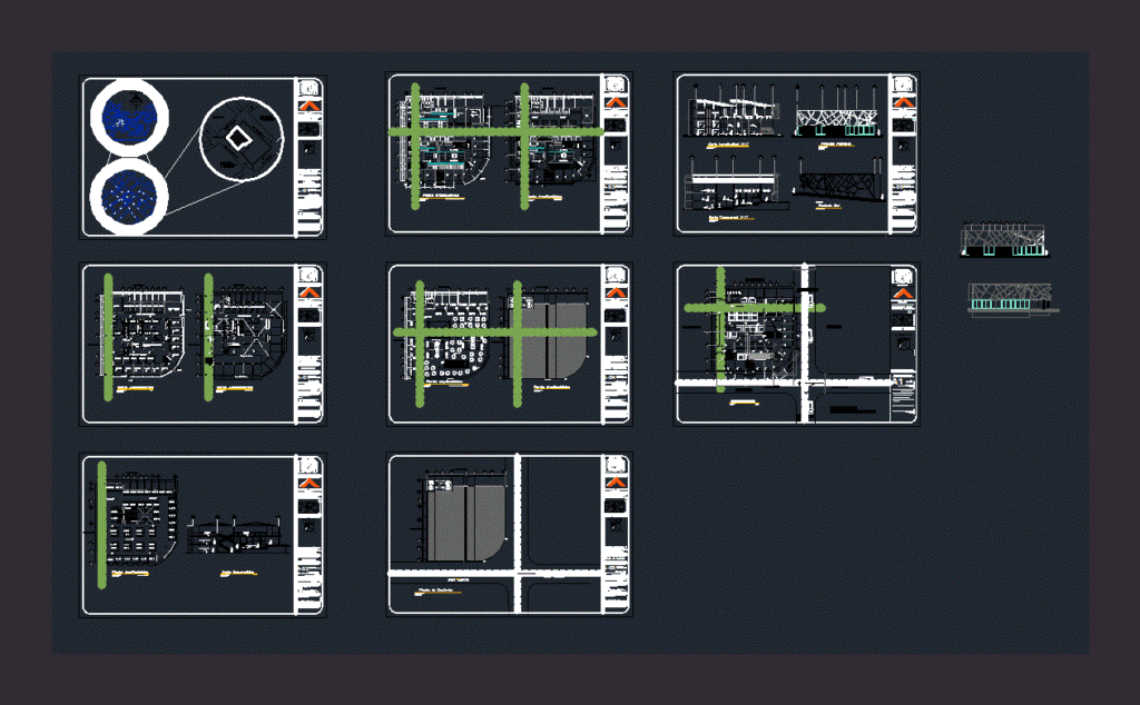 Market DWG Block for AutoCAD