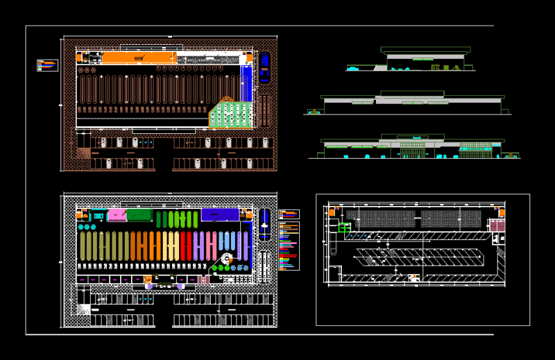 Market DWG Block for AutoCAD