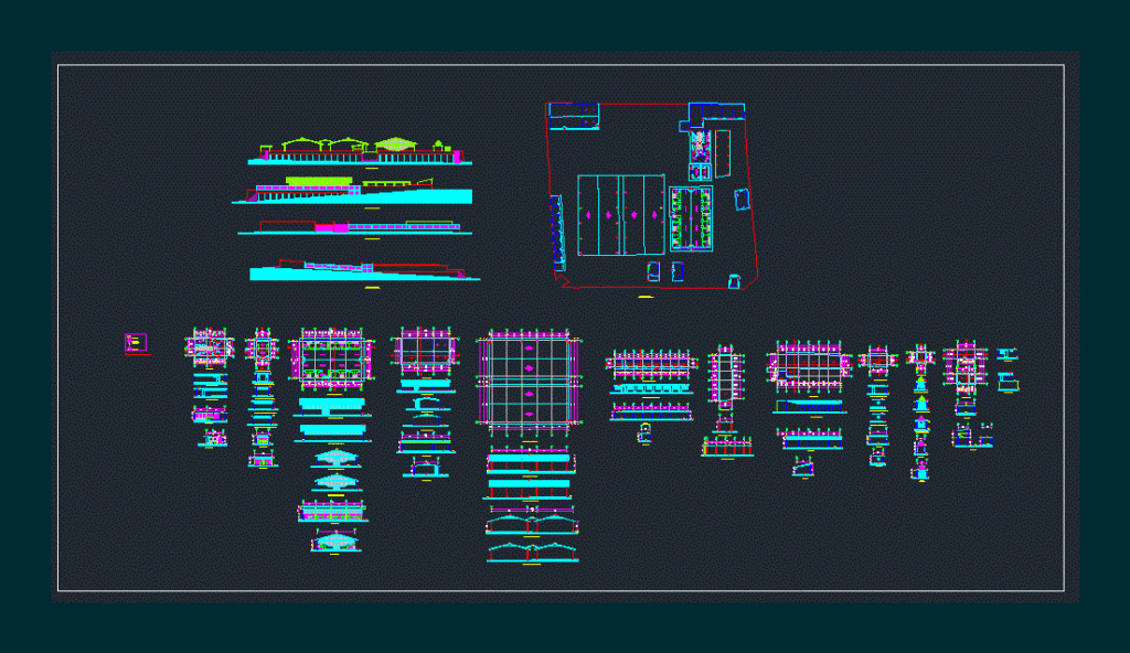 Market DWG Plan for AutoCAD