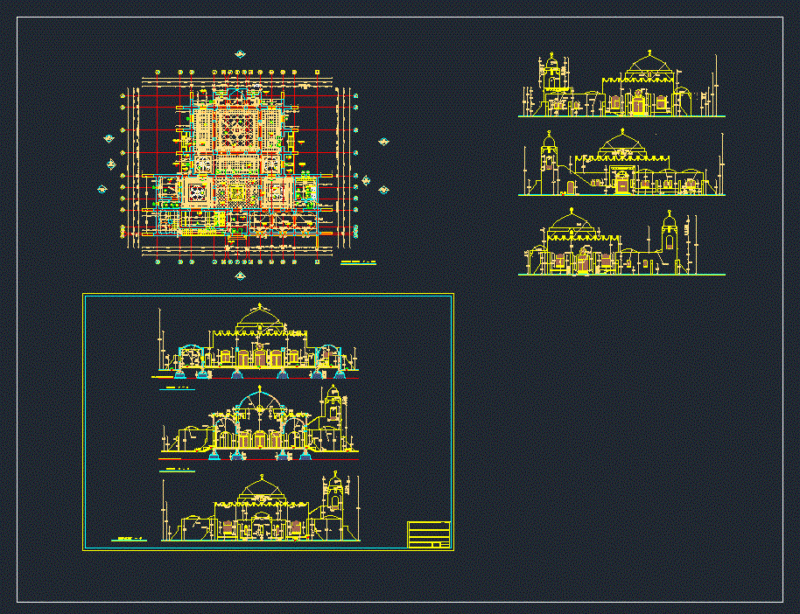 Masjed DWG Full Project for AutoCAD