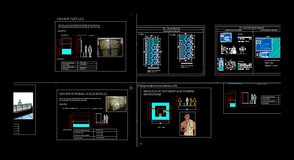 Matrices Cultural Center DWG Block for AutoCAD