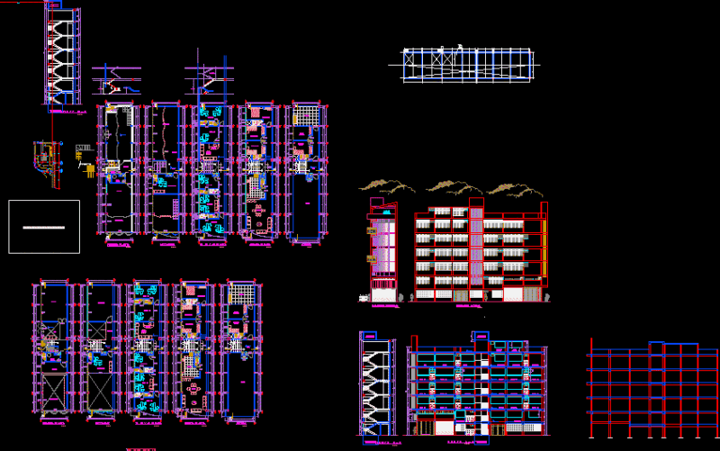 Matriz – Edificio Multifamiliar DWG Block for AutoCAD