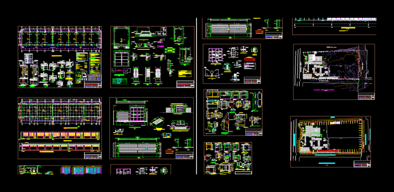 May College Classrooms DWG Block for AutoCAD