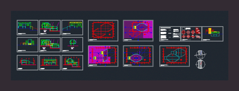 Meditation Center DWG Section for AutoCAD