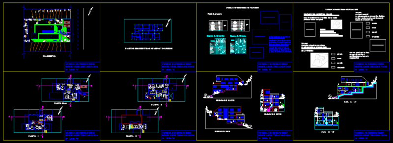 Medium Density Housing DWG Block for AutoCAD