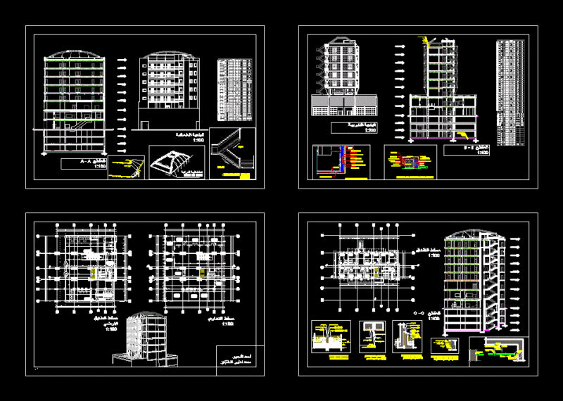 Medium Rise Building DWG Detail for AutoCAD