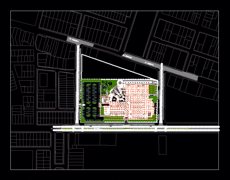 Mega Mall DWG Block for AutoCAD
