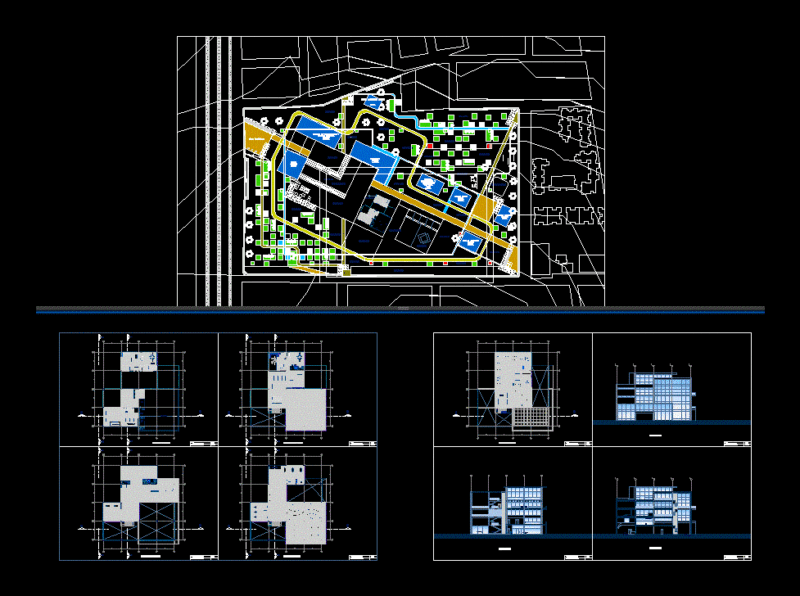 Metropolitan Library DWG Plan for AutoCAD
