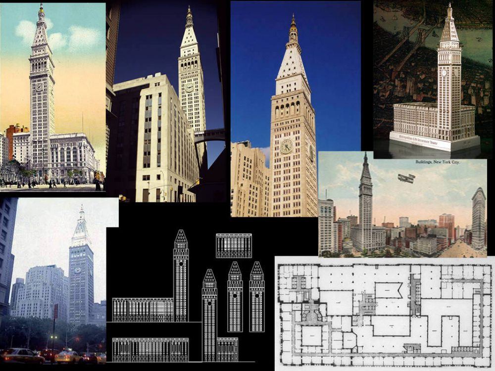 Metropolitan Life Building Facades DWG Block for AutoCAD • Designs CAD