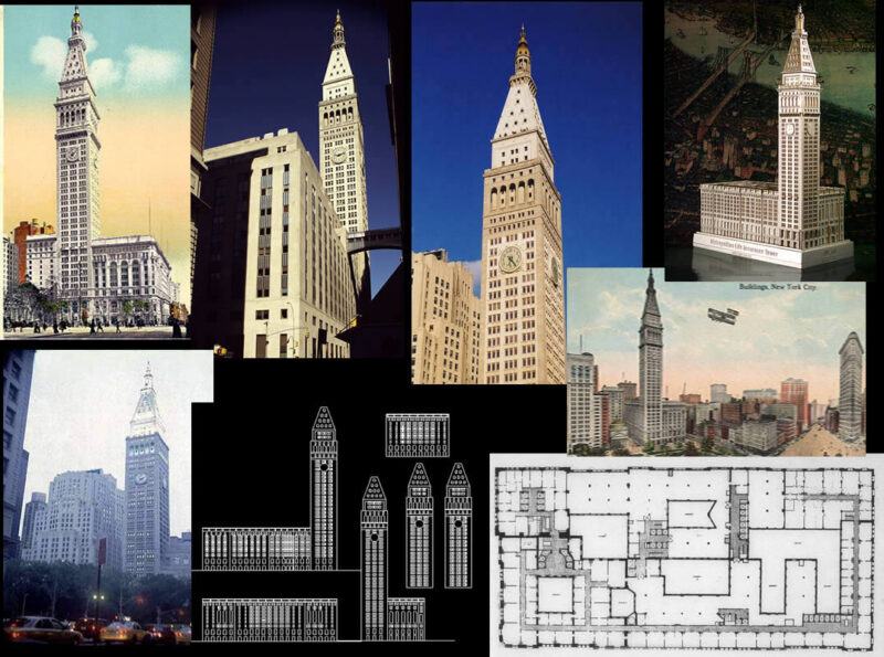 Metropolitan Life Building Facades DWG Block for AutoCAD