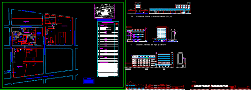 Mill DWG Elevation for AutoCAD