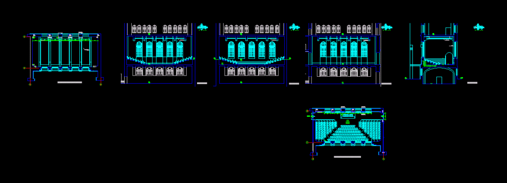Mini Amphitheatre DWG Section for AutoCAD