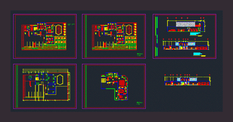 Mini Mall DWG Plan for AutoCAD