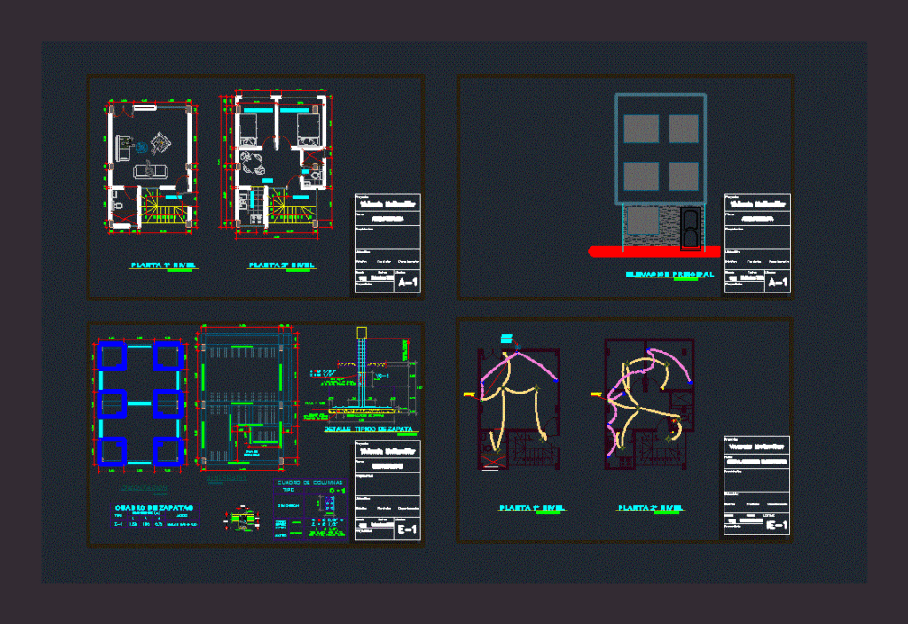 Minidepartamento DWG Section for AutoCAD
