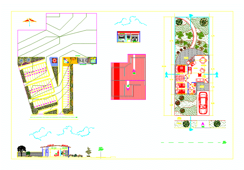 Minimum Housing DWG Plan for AutoCAD