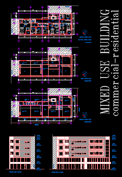 Mixed - Use Building DWG Plan for AutoCAD • Designs CAD