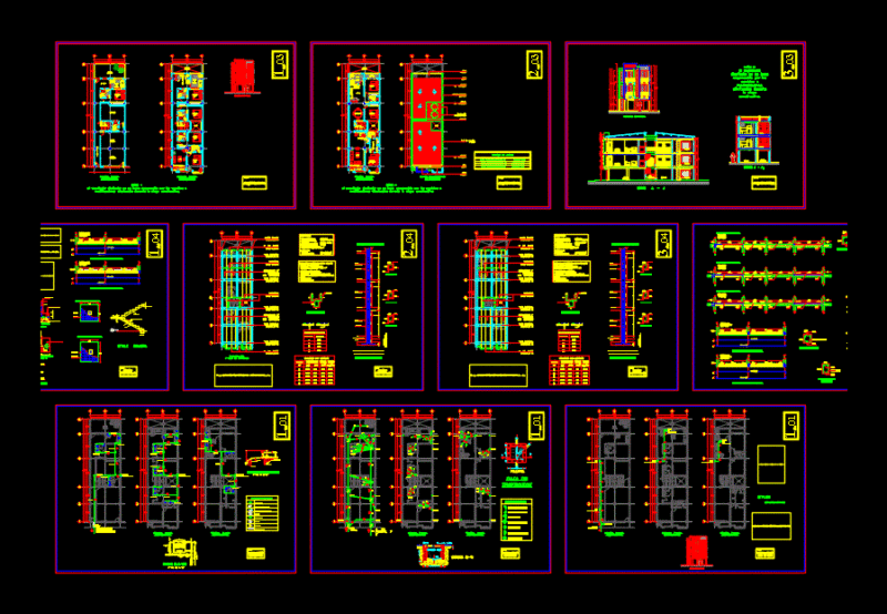 Mixed-Use Building DWG Block for AutoCAD