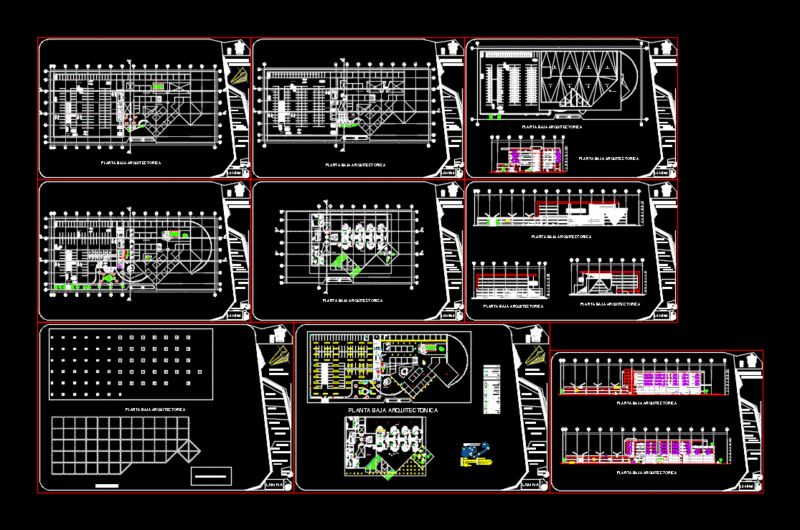Mixed-Use Building DWG Block for AutoCAD