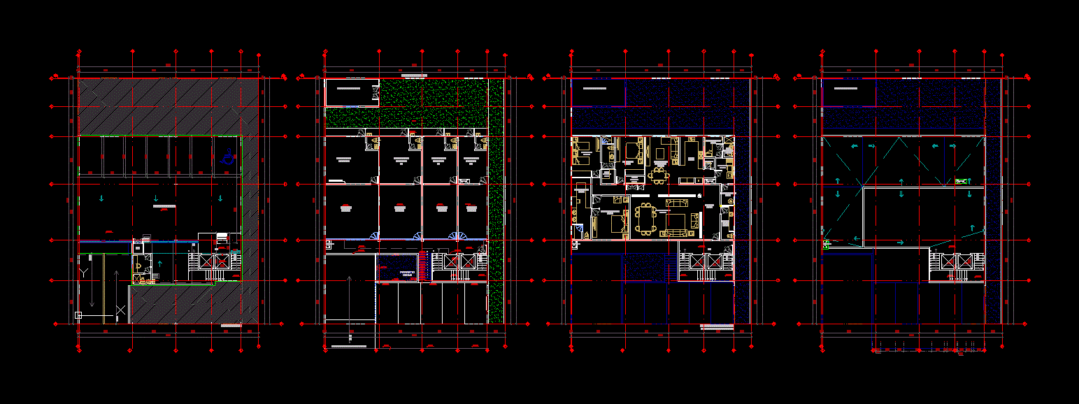 План комнаты в autocad