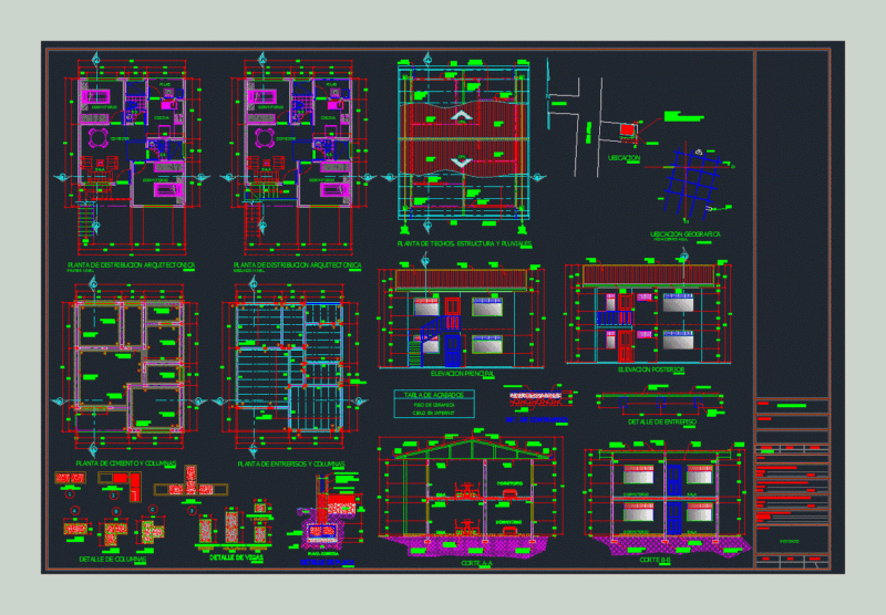 Model Small Apartment DWG Section for AutoCAD