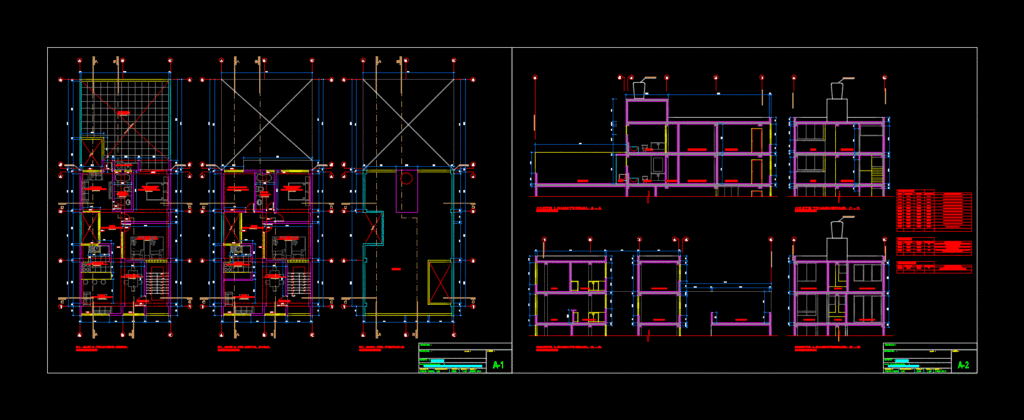 Modern Apartment 2 Levels DWG Block for AutoCAD