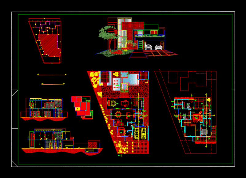 Modern House 2 Levels DWG Full Project for AutoCAD