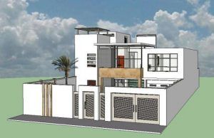 Modern House 3D SKP Model for SketchUp • Designs CAD