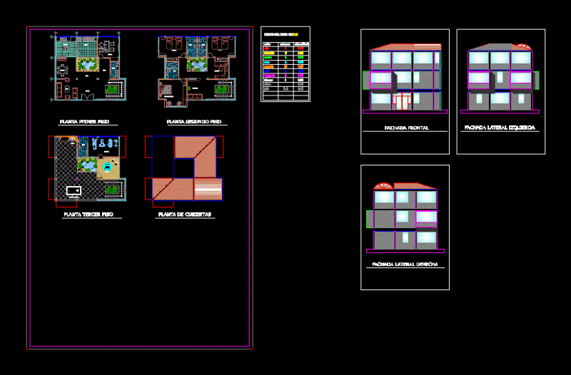 Modular Cube House DWG Block for AutoCAD