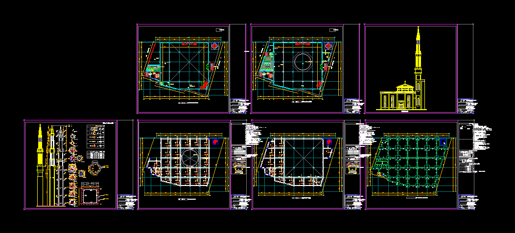 Проект мечети dwg