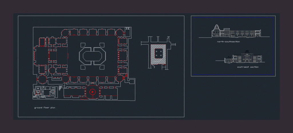 Mosque DWG Block for AutoCAD