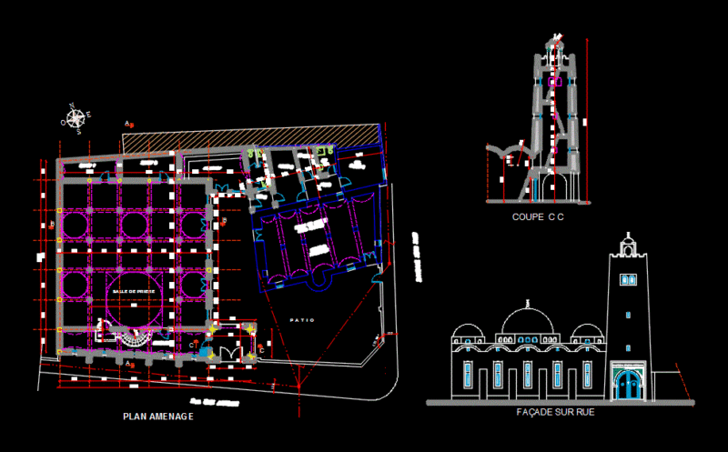 Mosque DWG Block for AutoCAD