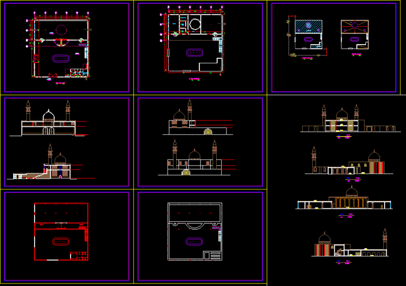 Mosque DWG Block for AutoCAD