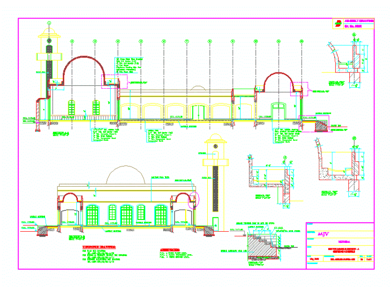 Mosque DWG Detail for AutoCAD