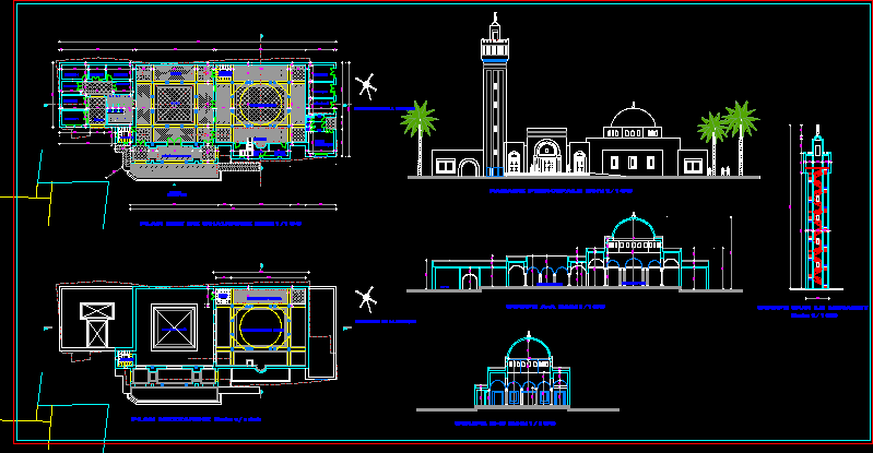 Mosque DWG Plan for AutoCAD • Designs CAD