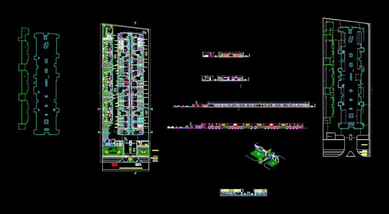 Motel DWG Block for AutoCAD