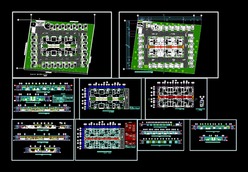 Motel DWG Full Project for AutoCAD