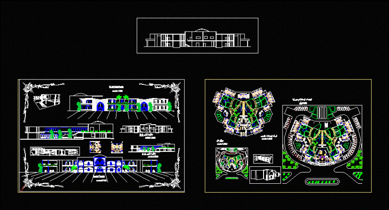 Motel DWG Plan for AutoCAD