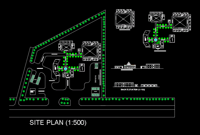 Motel DWG Plan for AutoCAD