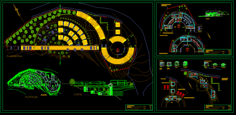 Mountain Hostel Lodge DWG Block for AutoCAD