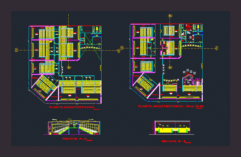 Movies DWG Block for AutoCAD