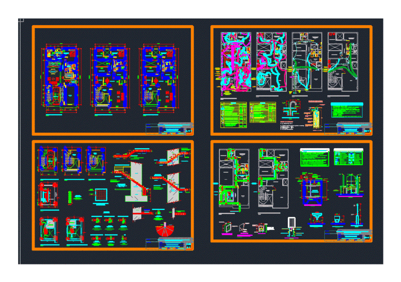 Multi 8×15 DWG Detail for AutoCAD