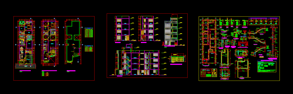 Multi – Departments DWG Plan for AutoCAD